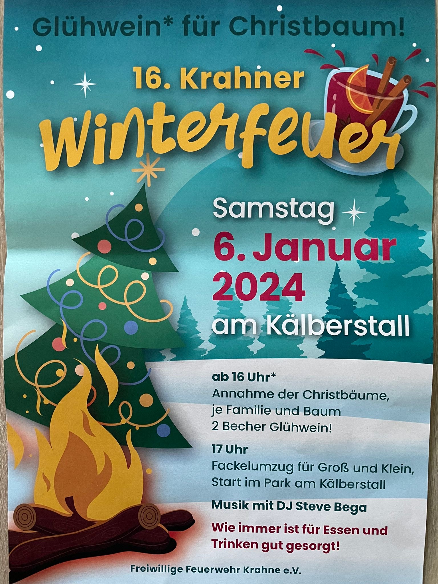 Krahner Winterfeuer: Wo Glühwein und Christbäume eine perfekte ...