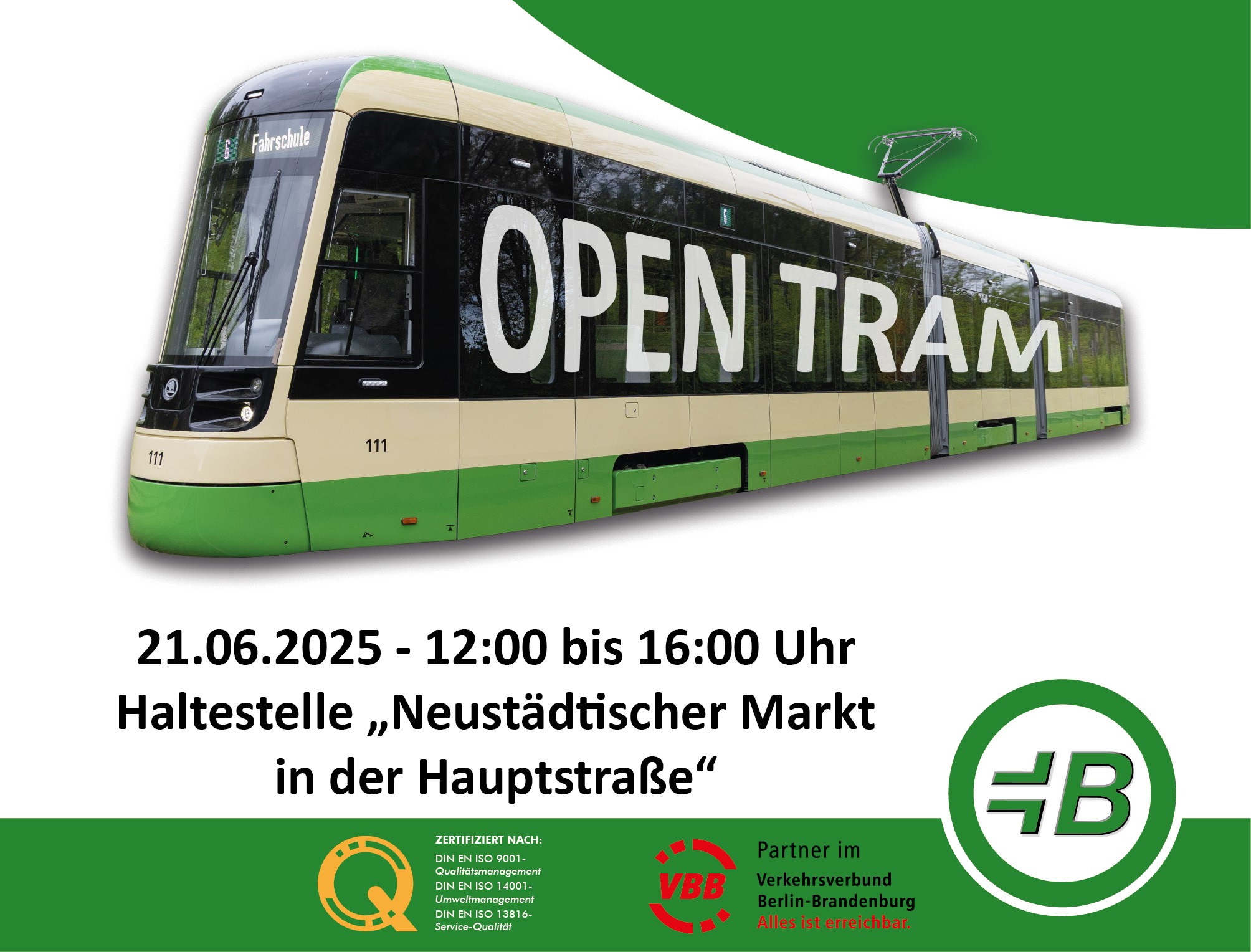 Verlegung OPEN TRAM