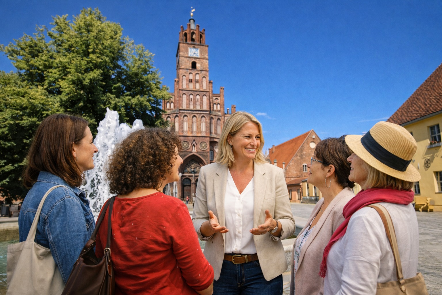 Unternehmerinnen-Netzwerk_vor_dem_Rathaus