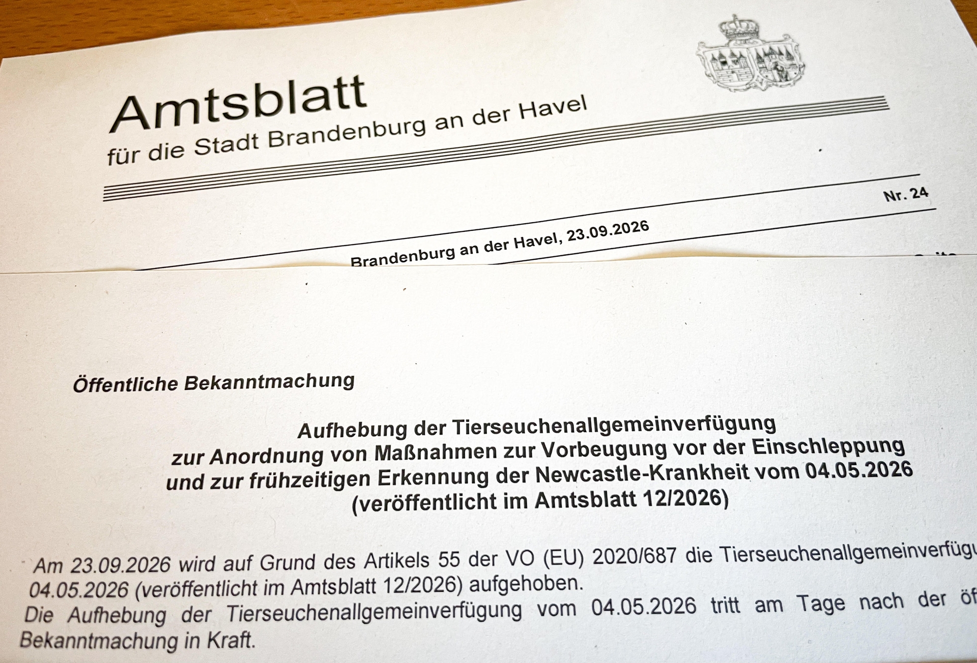 Aufhebung_Tierseuchenallgemeinverfügung Aufhebung_Tierseuchenallgemeinverfügung